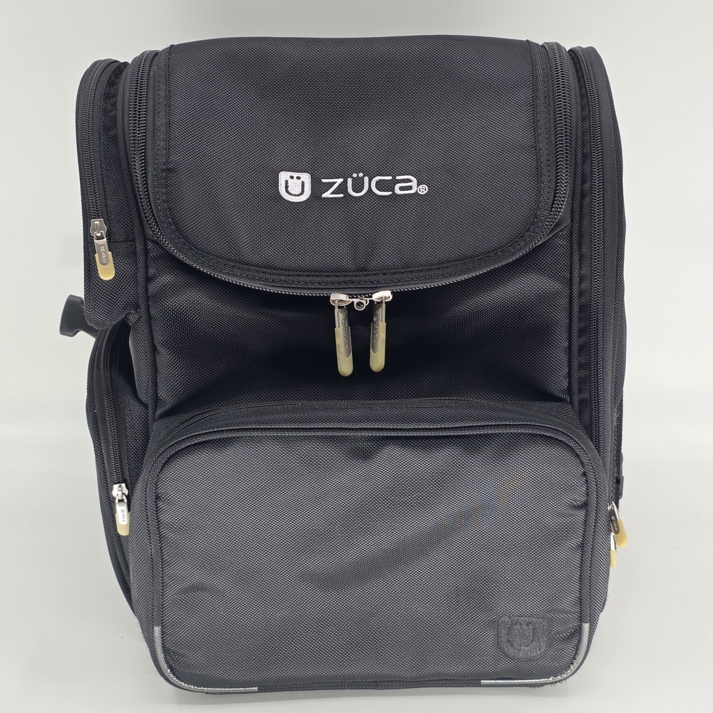Zuca Business Backpack Black Zip Pocket Laptop Sleeve Padded Carrying Bag Travel